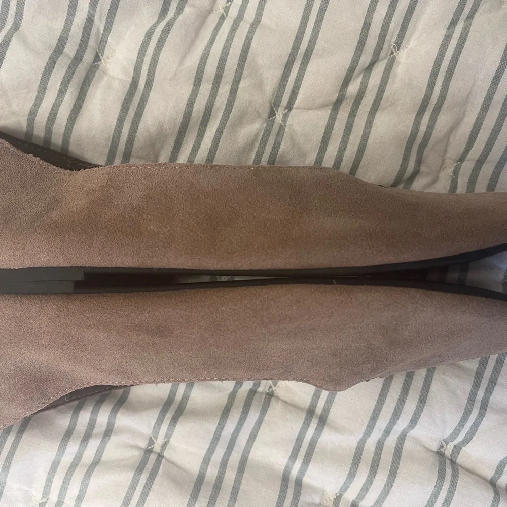 Zara Taupe Suede Loafers - Picture 5 of 7